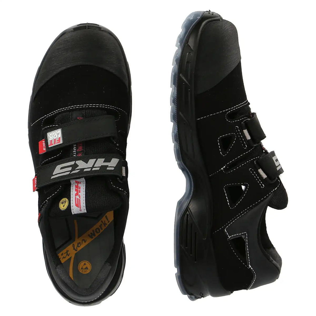 HKS Solar M SRC S1 Sicherheitssandalen schwarz – schwarz
