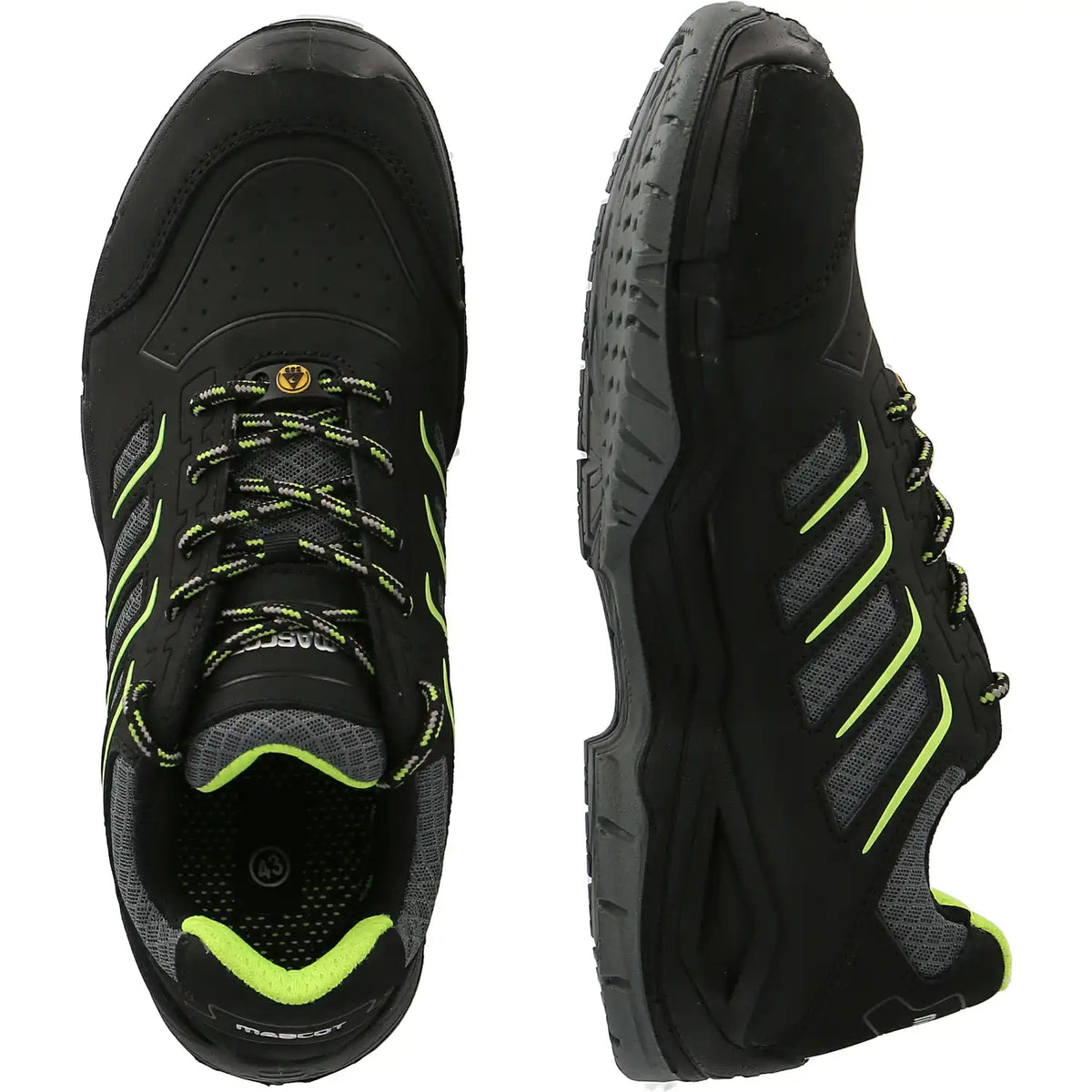Mascot Fujiyama Footwear S1P Sicherheitshalbschuh schwarz – schwarz