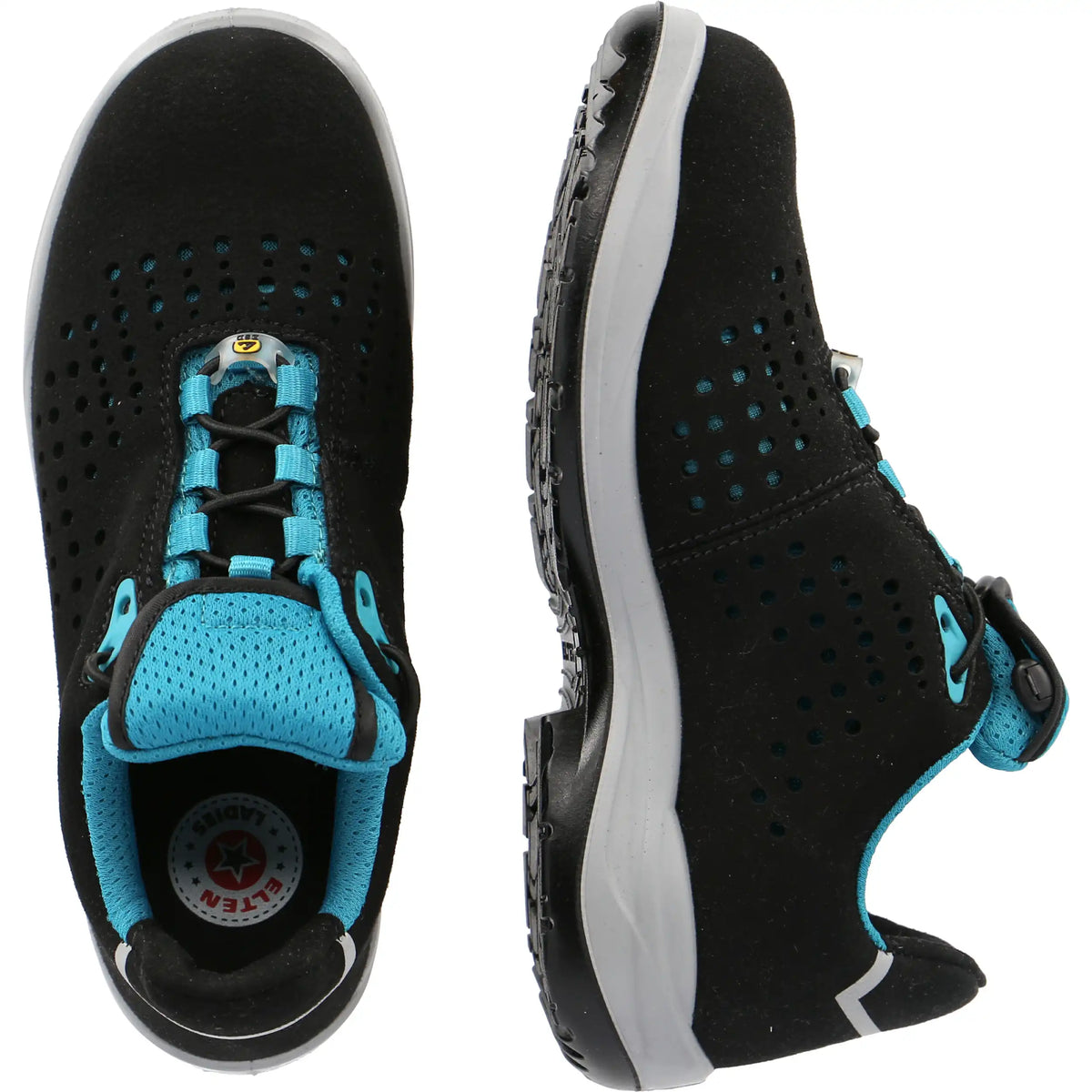 Elten Damen Impulse Aqua S1P Sicherheitshalbschuh schwarz – schwarz