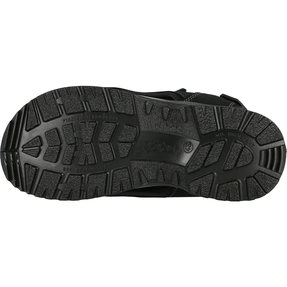 Jalas 2562 OB Berufssandale schwarz – schwarz