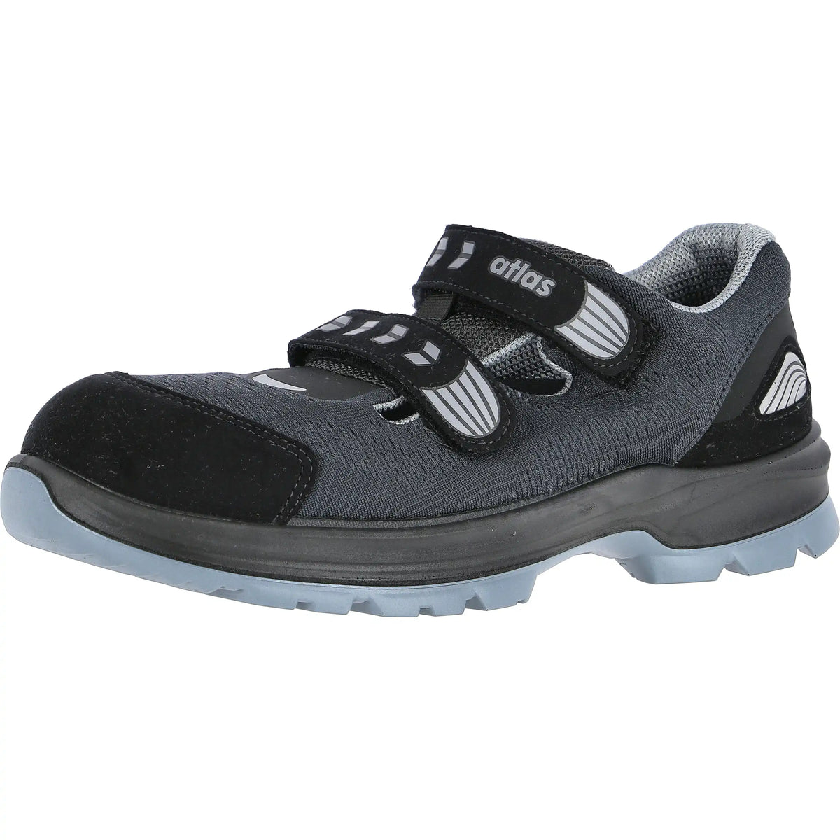 Atlas Flash 1600 S1 Sicherheitshalbschuhe schwarz – schwarz