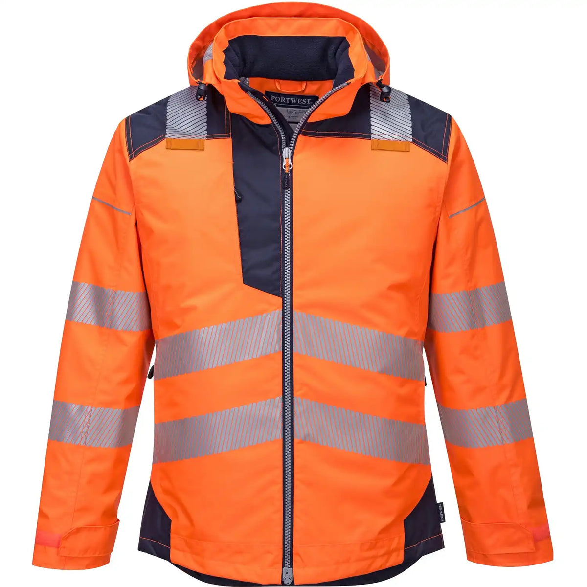 Portwest T400 PW3 Warnschutz Winterjacke – orange/marine