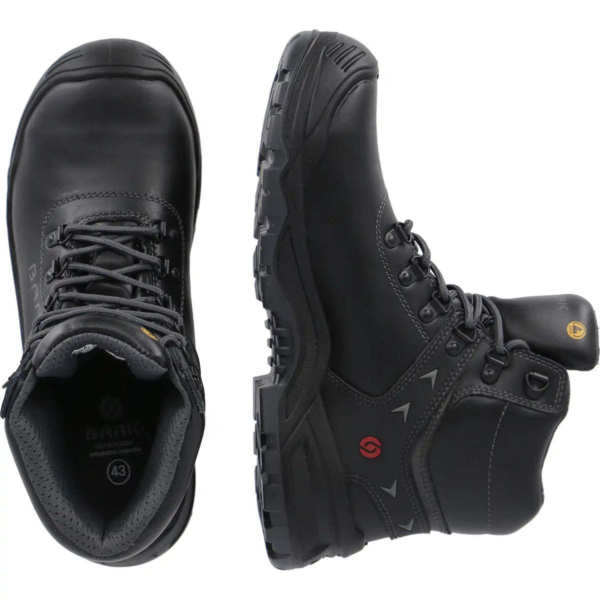 Baak BIG Boss go&relax S3S Sicherheitshochschuhe schwarz – schwarz