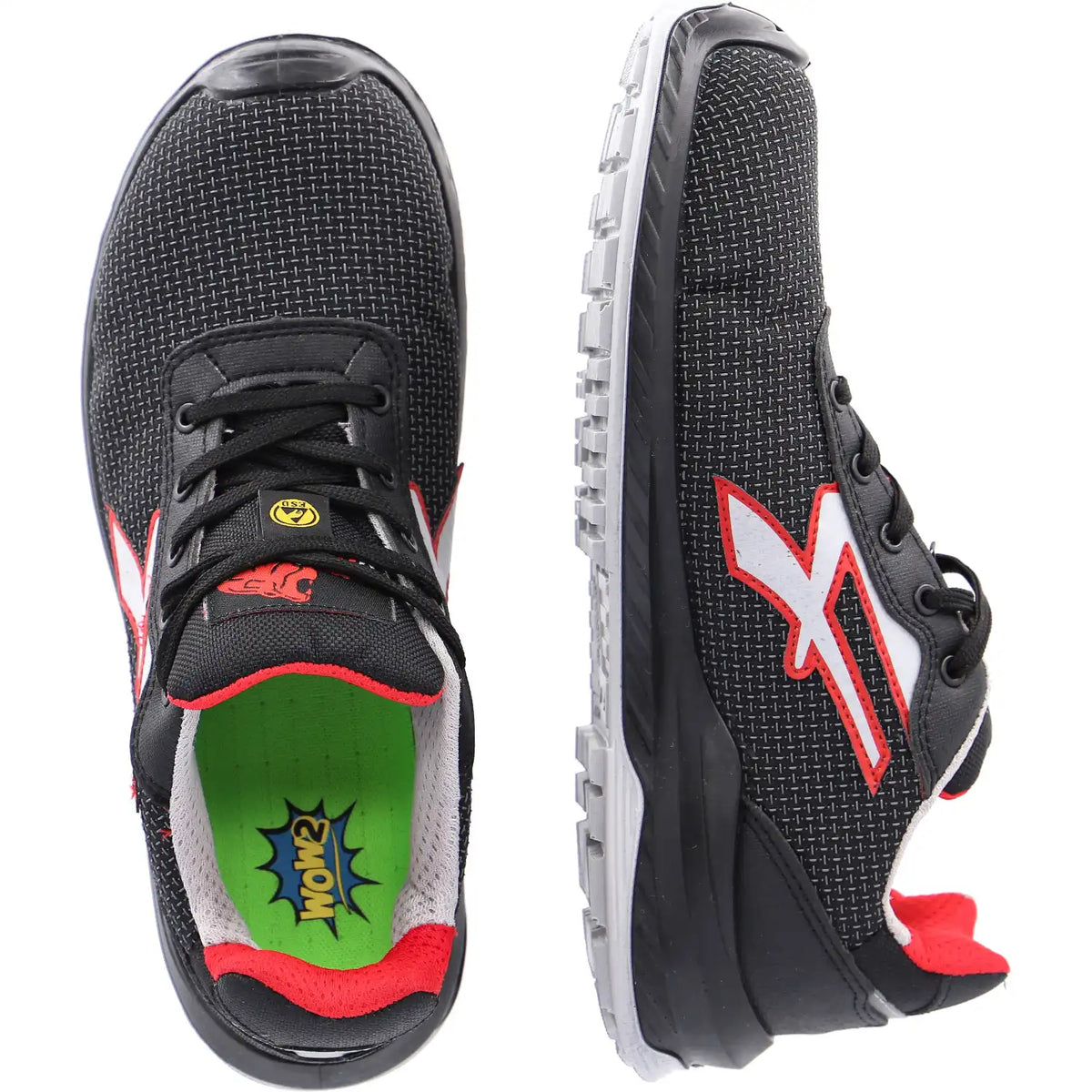 U-Power Lisbona S3 Sicherheitshalbschuhe grau – grau