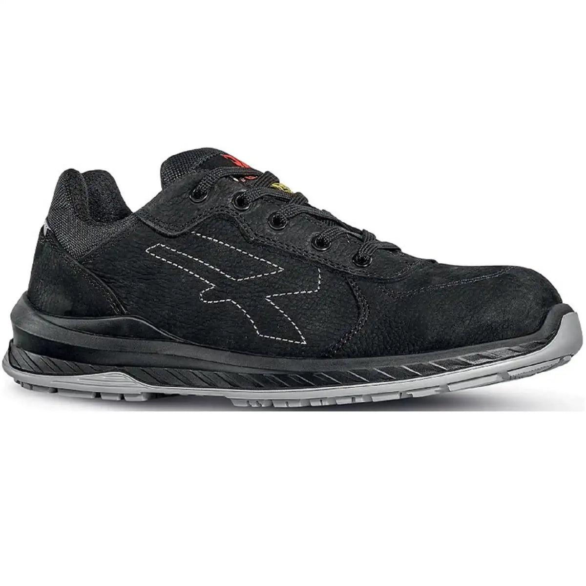U-Power Gessato Indu S3 Sicherheitshalbschuh rot – schwarz