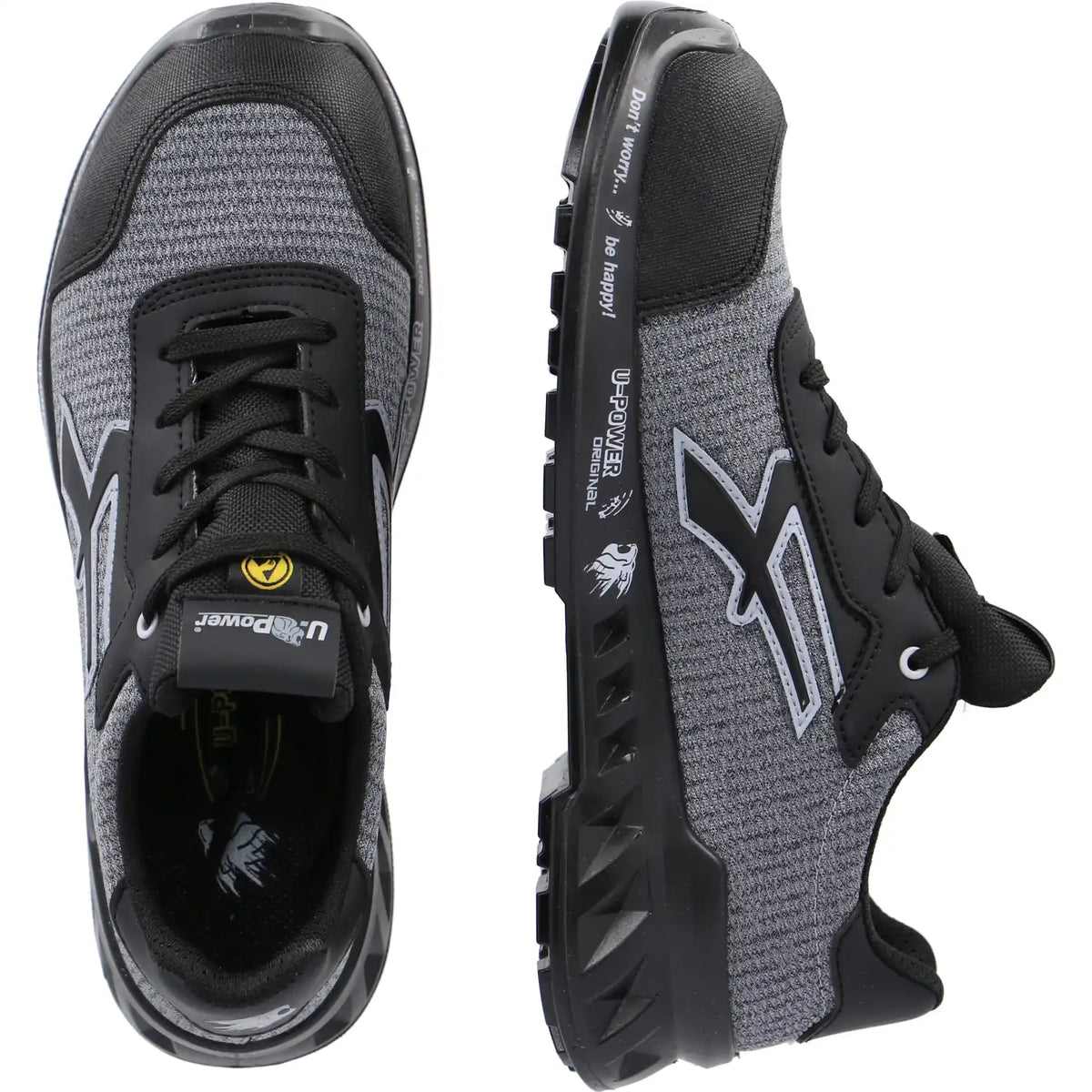 U-Power Adam Leve S1P Sicherheitshalbschuh rot – grau