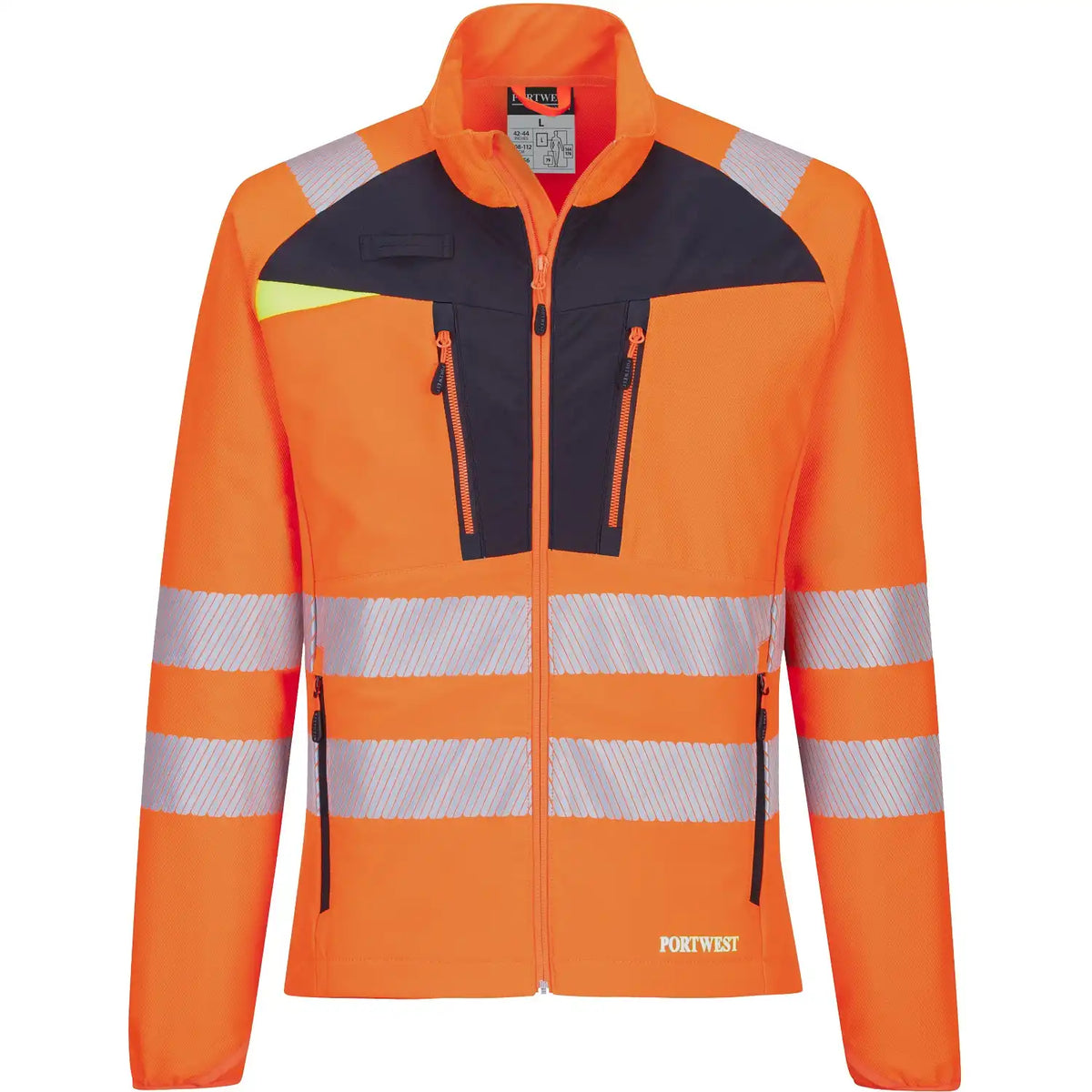 Portwest DX481 DX4 Warnschutz Funktionsjacke – orange/schwarz