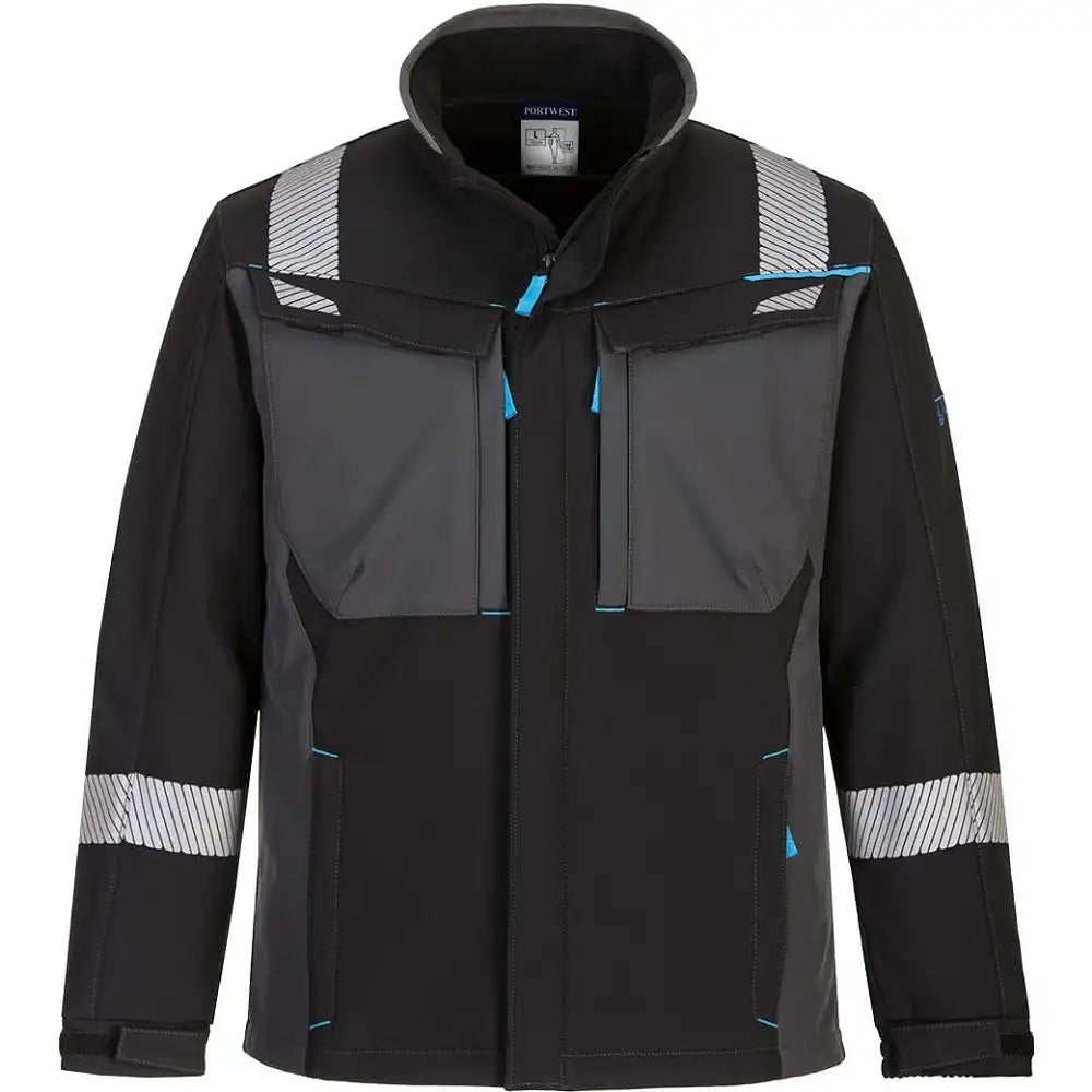 Portwest FR704 WX3FR Multinorm Softshelljacke schwarz – schwarz