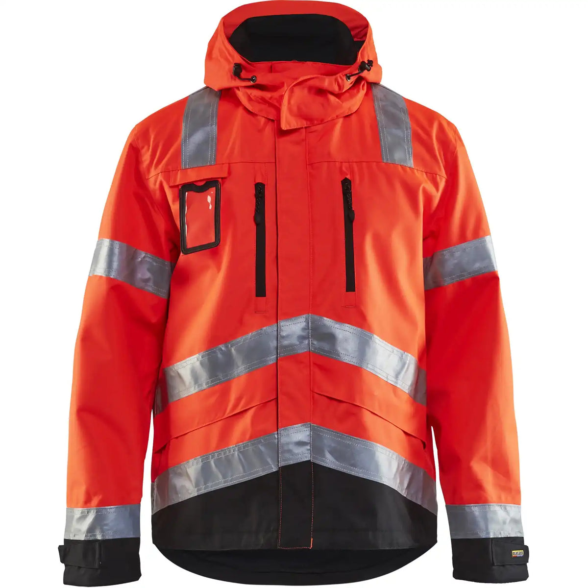 Blåkläder 4837 Warnschutz Regenjacke – rot/schwarz
