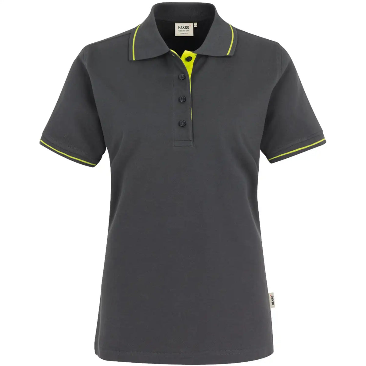 Hakro Damen Casual 203 Contrast Polo-Shirt – anthrazit