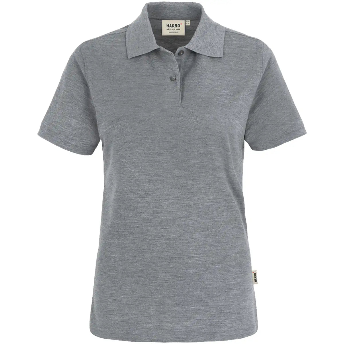 Hakro Damen TOP 200g/m² 224 Polo-Shirt – grau-meliert