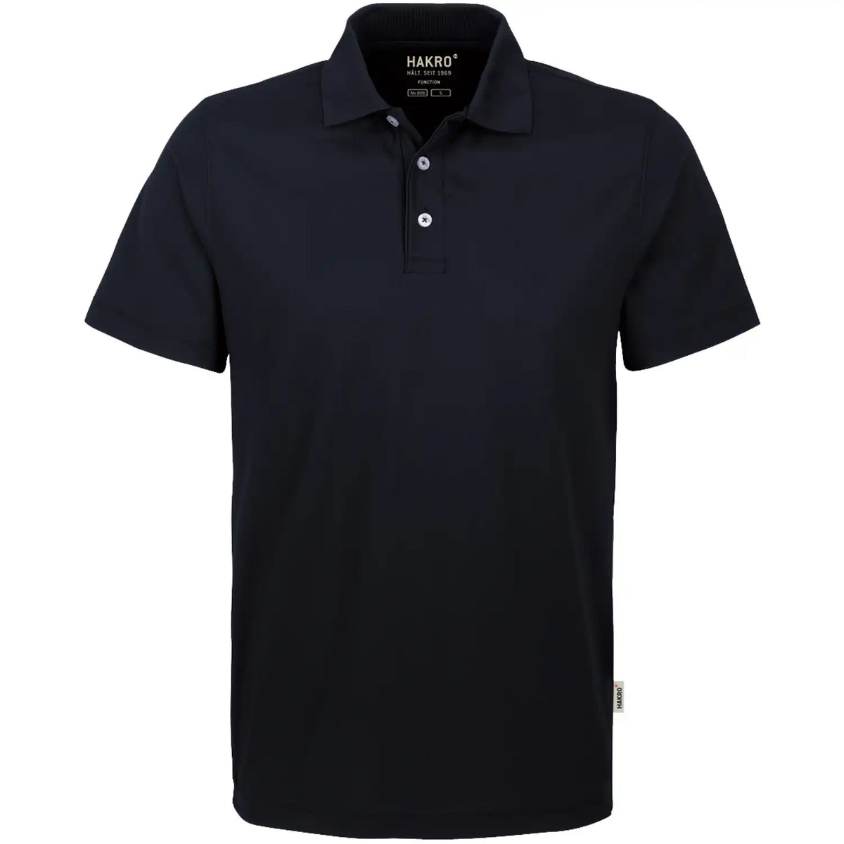 Hakro Herren Coolmax 806 Poloshirt – schwarz