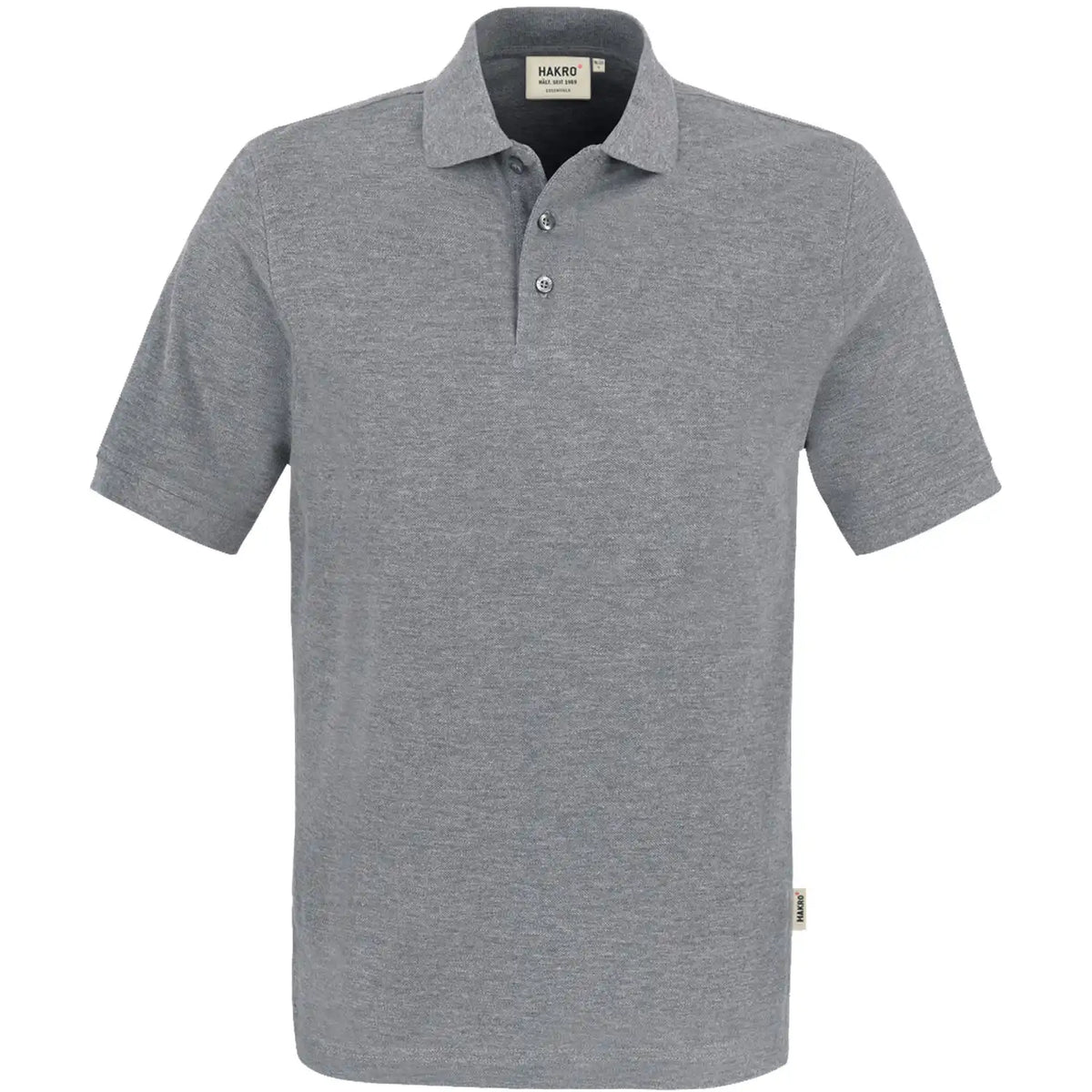 Hakro Classic 810 Polo-Shirt – grau-meliert