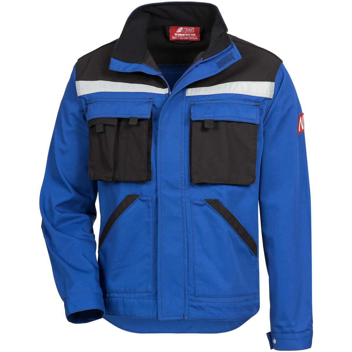 Nitras Motion TEX Plus Arbeitsjacke – blau/schwarz