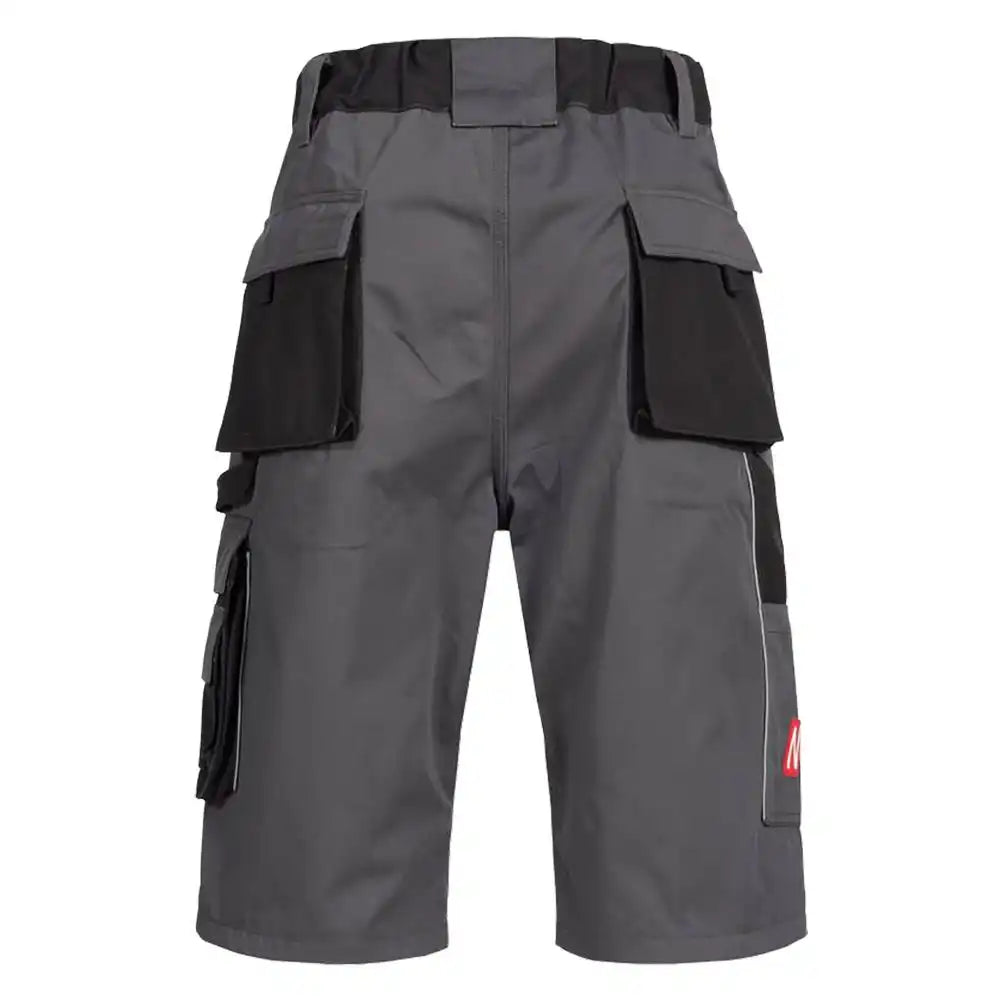 Nitras Motion TEX Plus Arbeitsshorts – grau/schwarz