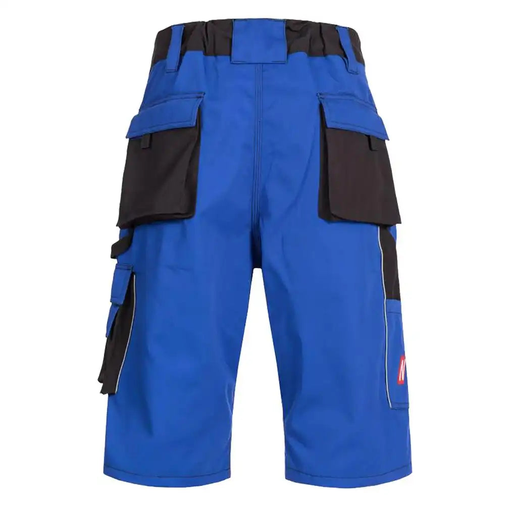Nitras Motion TEX Plus Arbeitsshorts – blau/schwarz