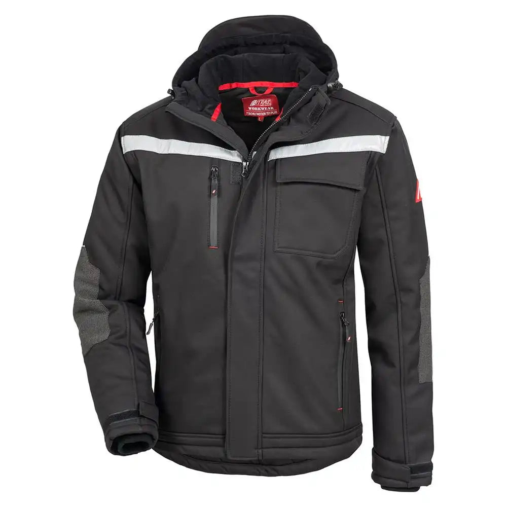 Nitras Motion TEX Plus Winter-Softshelljacke – schwarz