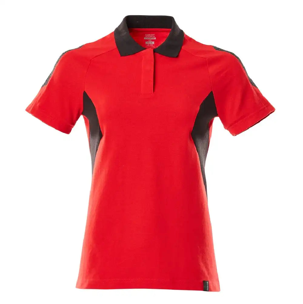 Mascot Damen Accelerate Poloshirt – verkehrsrot/schwarz