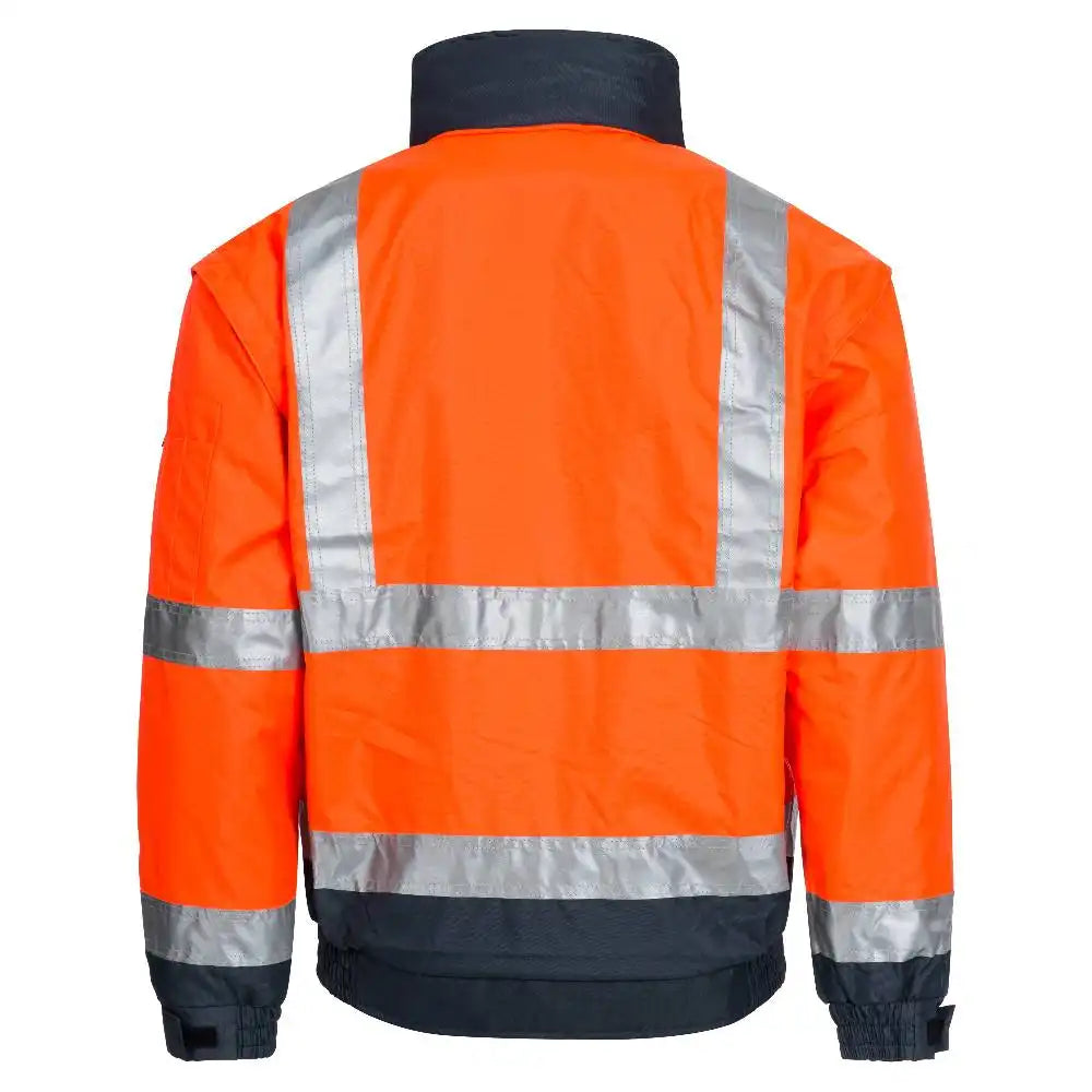 Nitras Motion TEX VIZ Plus Warnschutz Pilotenjacke – orange/blau