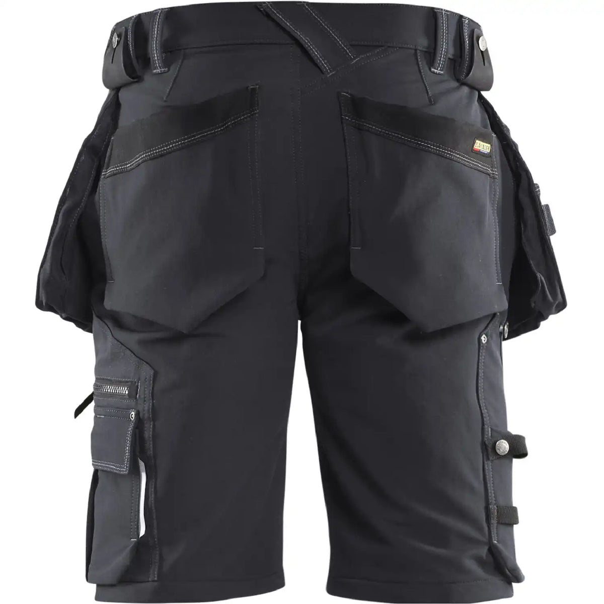 Blåkläder 1988 X1900 Stretch Handwerker-Shorts – dunkelgrau/schwarz