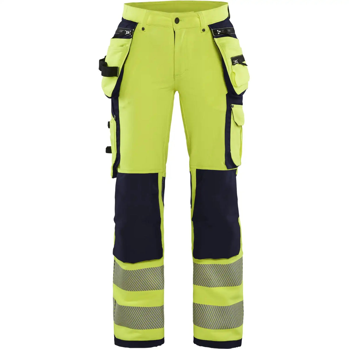 Blåkläder Damen 7197 Warnschutz Stretch Handw.hose – gelb/marine