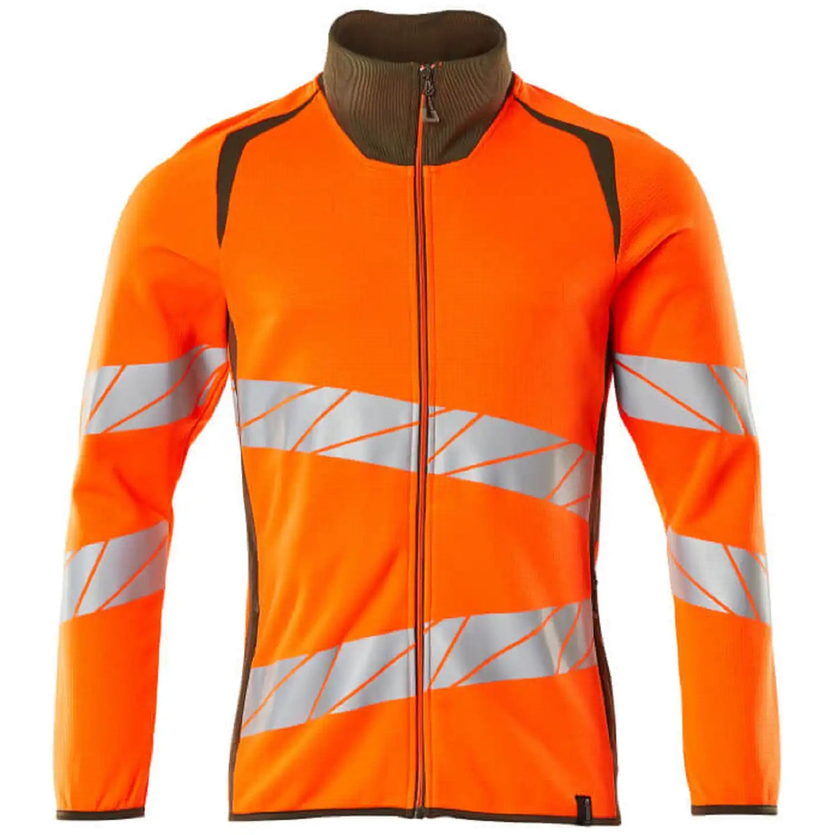 Mascot Accelerate Safe Warnschutz Sweatjacke – orange/moosgrün