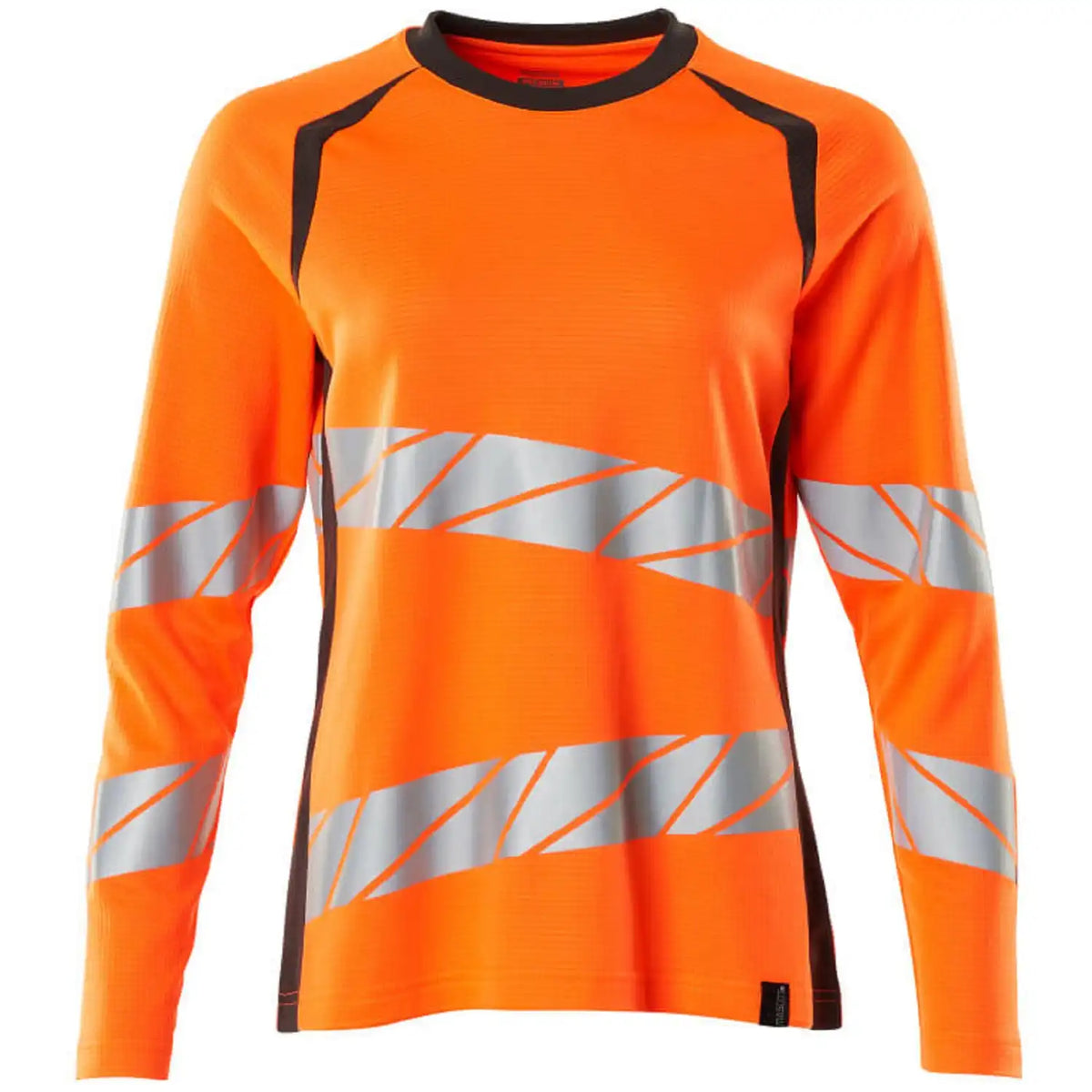 Mascot Damen Accelerate Safe Warn-Langarmshirt – orange/dunkelanthrazit