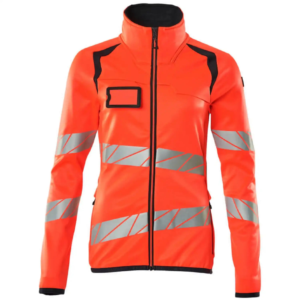 Mascot Damen Accelerate Safe Warn-Fleecejacke – rot/schwarzblau