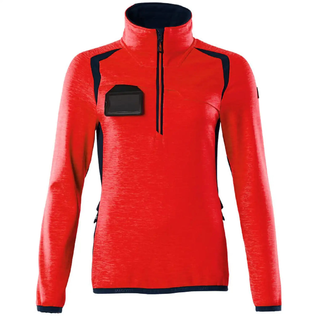 Mascot Damen Accelerate Safe Fleecepullover – rot/schwarzblau