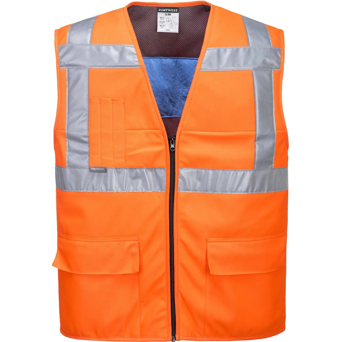Portwest CV02 Kl. 2 Warnschutz Kühlweste – orange