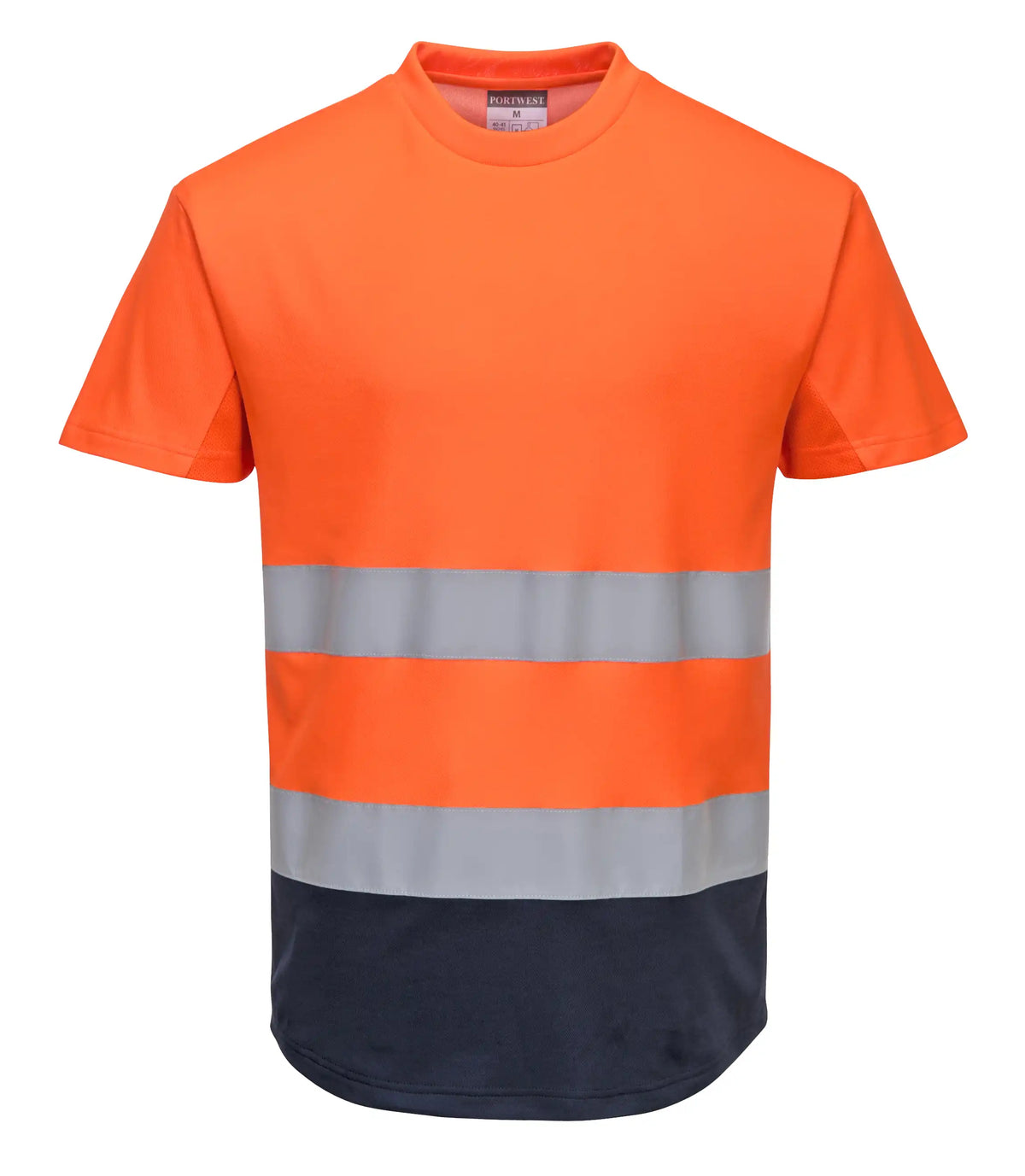 Portwest C395 Warnschutz Mesh T-Shirt – orange/marine