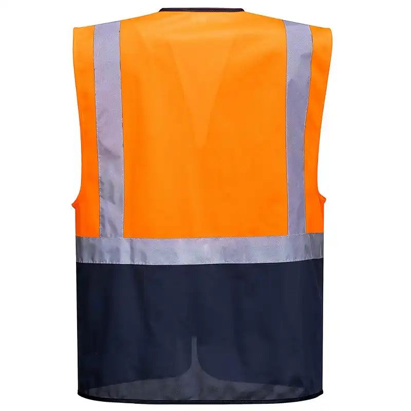 Portwest Warschau Kl. 1 Warnweste Executive – orange/marine