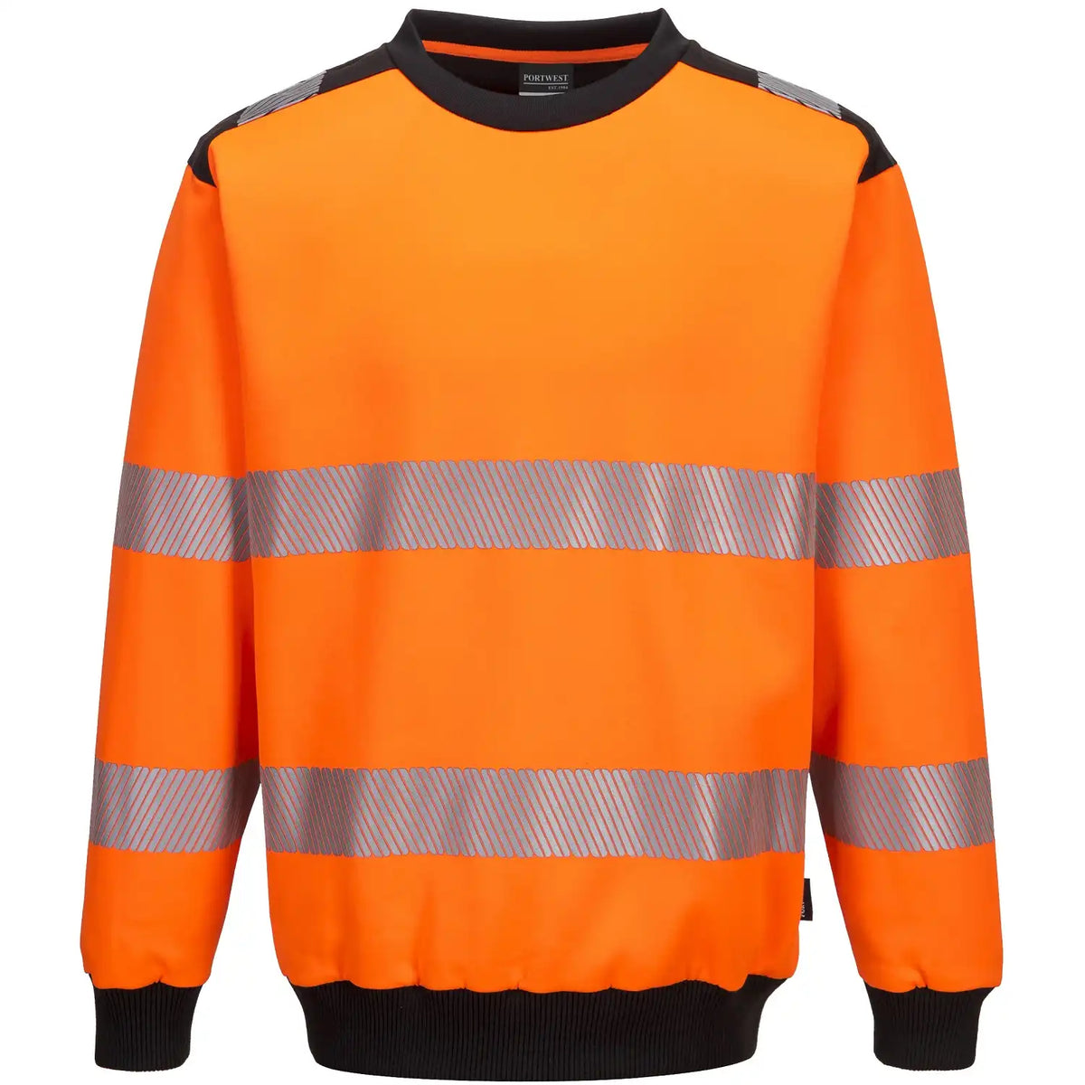 Portwest PW379 PW3 Warnschutz Sweatshirt – orange/schwarz