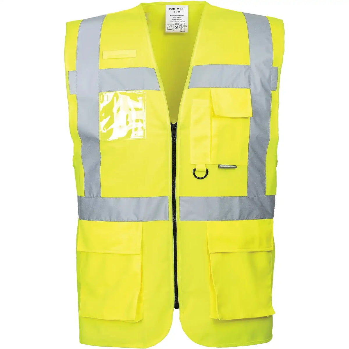 Portwest Berlin Kl. 2 S476 Warnweste Executive – gelb