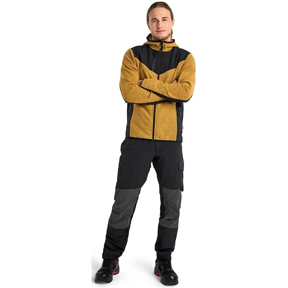 Blåkläder 5940 Strickjacke – honiggold/schwarz