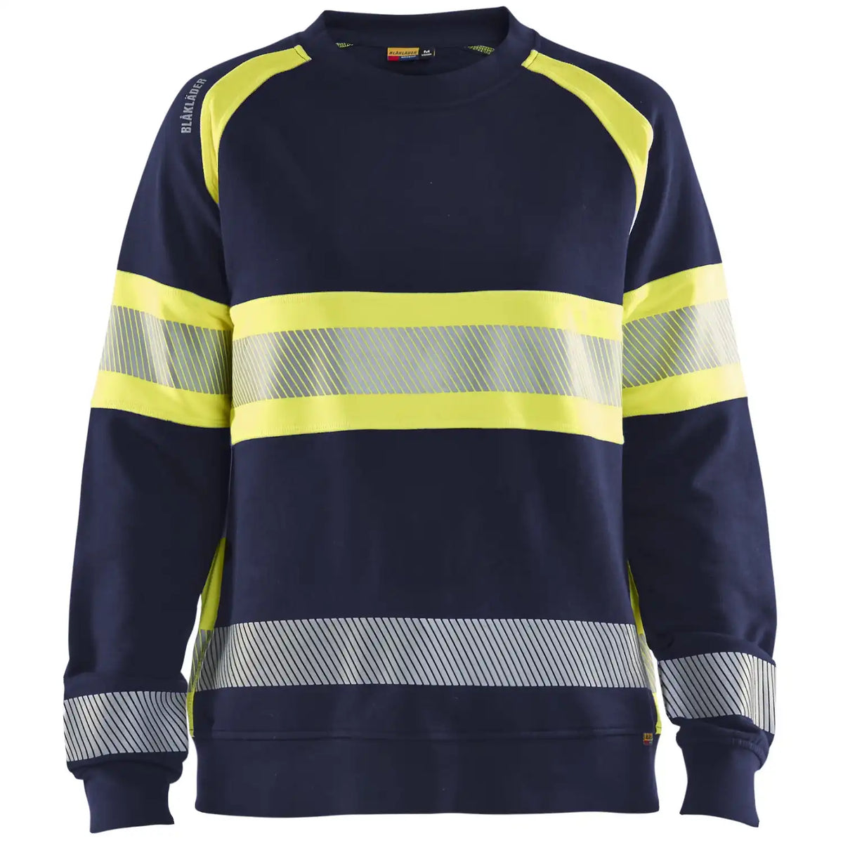 Blåkläder Damen 3409 Warnschutz Sweatshirt – marine/gelb