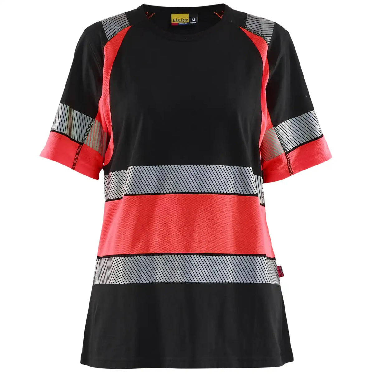 Blåkläder Damen 3410 Warnschutz T-Shirt – schwarz/rot