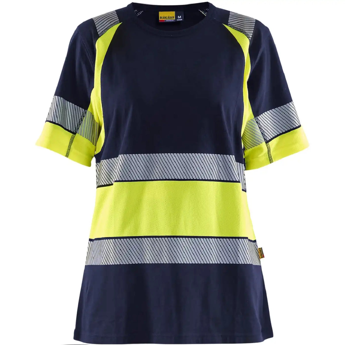 Blåkläder Damen 3410 Warnschutz T-Shirt – marine/gelb