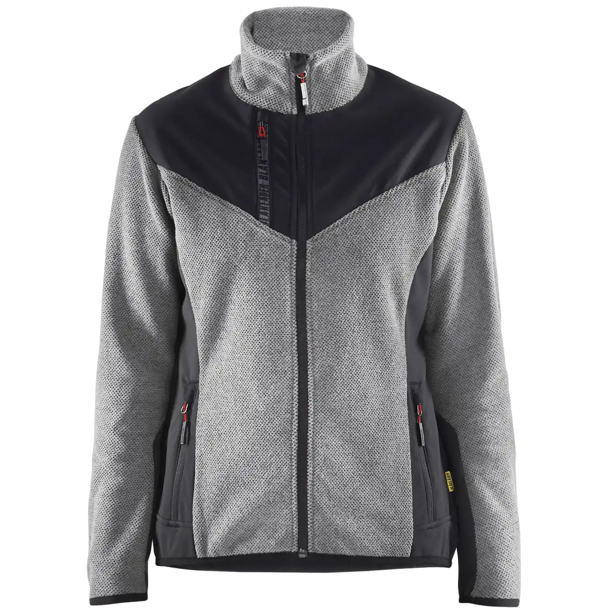 Blåkläder Damen 5943 Strickjacke – grau-melange/schwarz