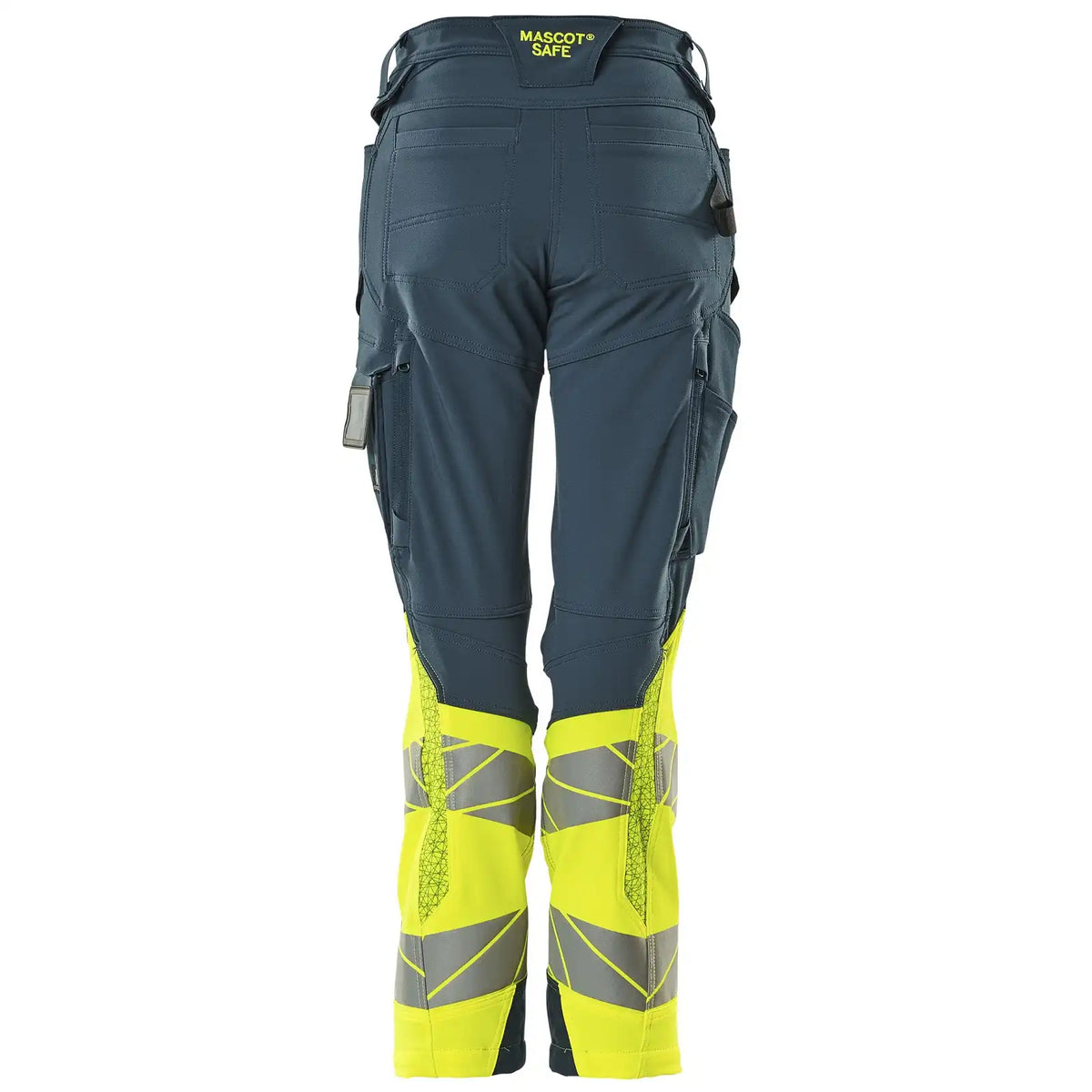 Mascot K1 Acceleratesafe Dame Warn Stretchbundhose – dunkelpetroleum/gelb