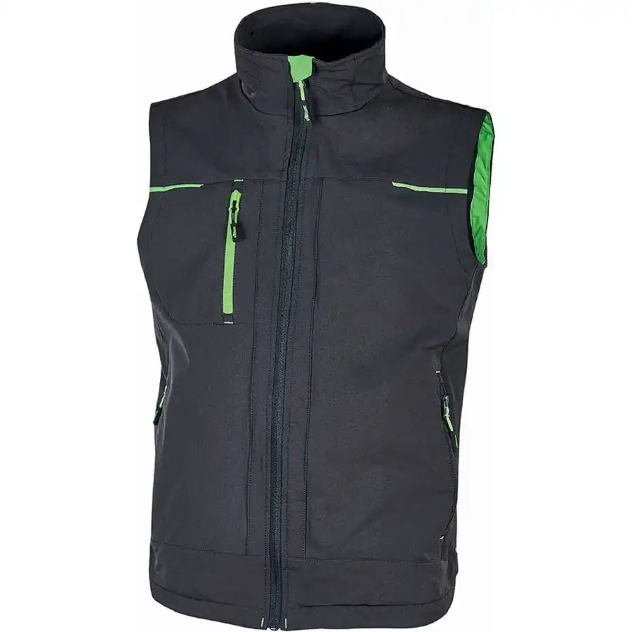 U-Power Saturn Performance Stretch Weste – asphalt grey/green