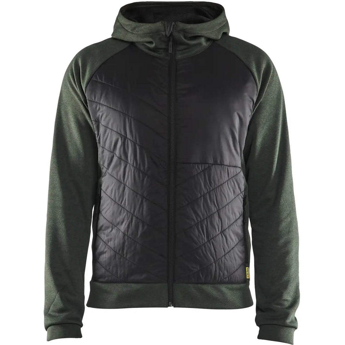 Blåkläder 3463 Hybrid Kapuzen-Sweatjacke – herbstgrün/schwarz