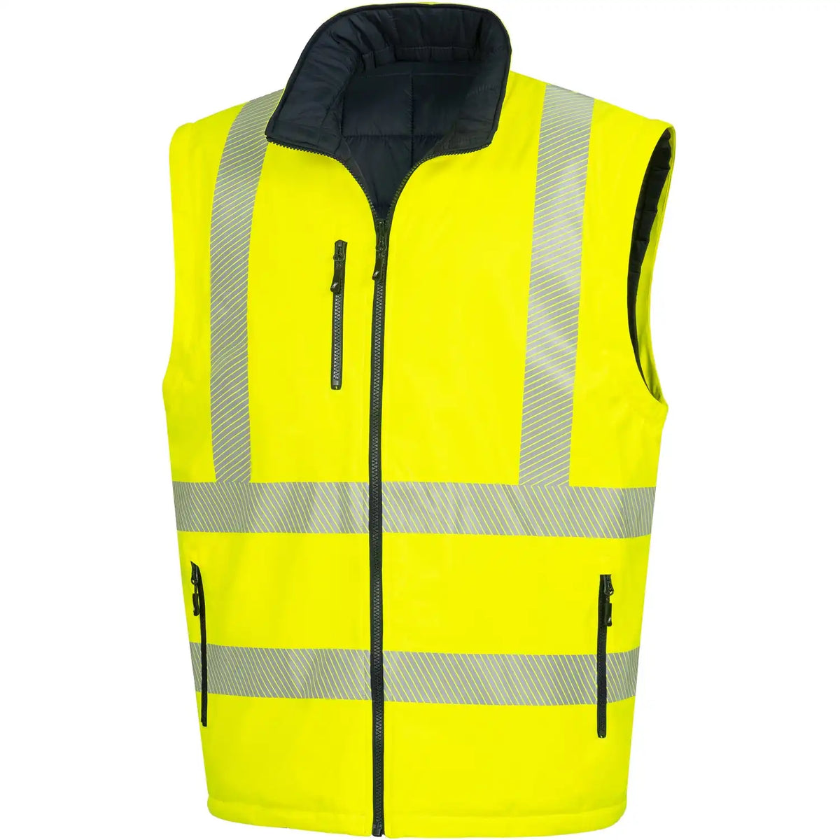 Nitras Motion TEX VIZ Plus Warnschutz Winterjacke – gelb/marine