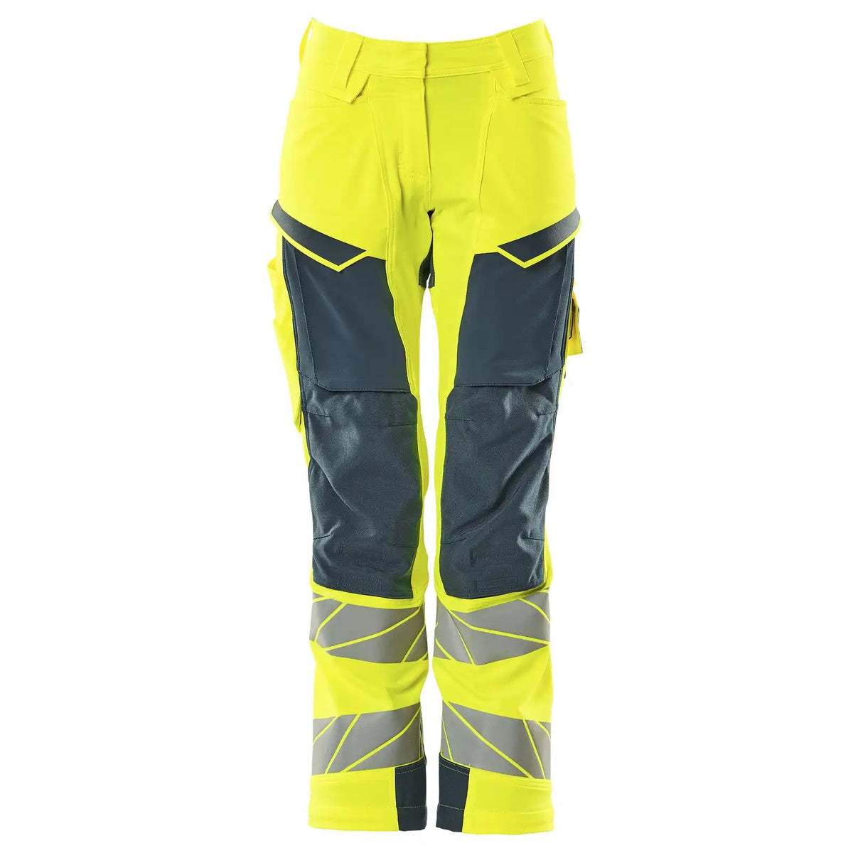Mascot K2 Acceleratesafe Dame Warn Stretchbundhose – gelb/dunkelpetroleum