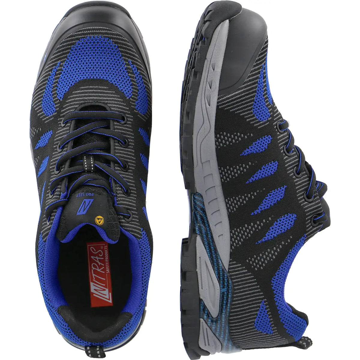 Nitras PRO Step S1P Sicherheitshalbschuhe blau – blau
