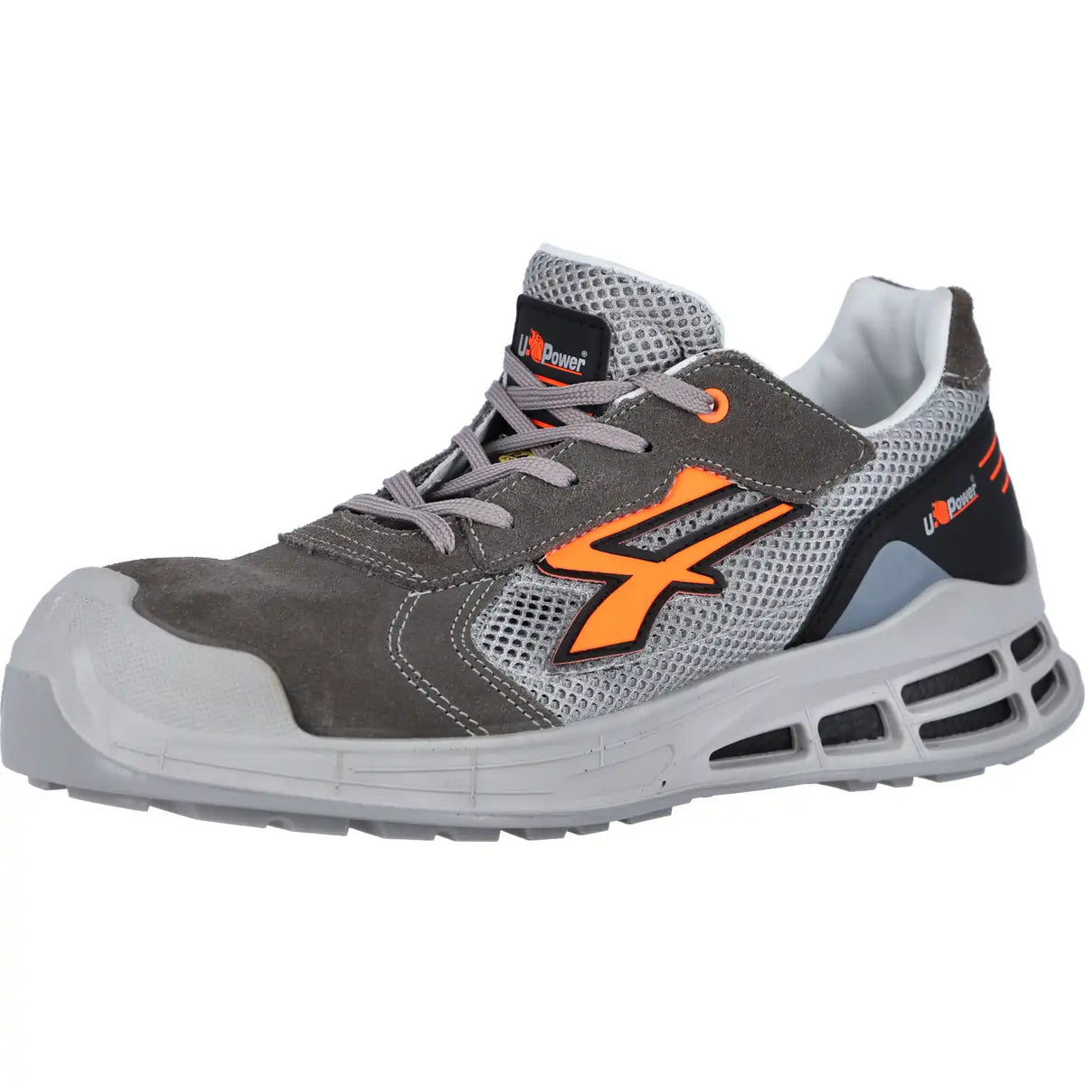 U-Power Moki Premium S1P Halbschuhe rot – grau