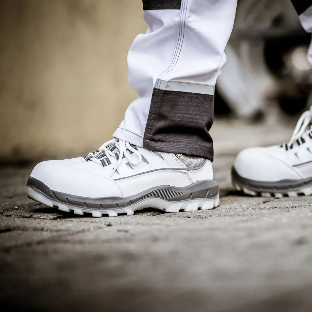 Nitras Sport Step S3 Sicherheitshalbschuh white – weiß