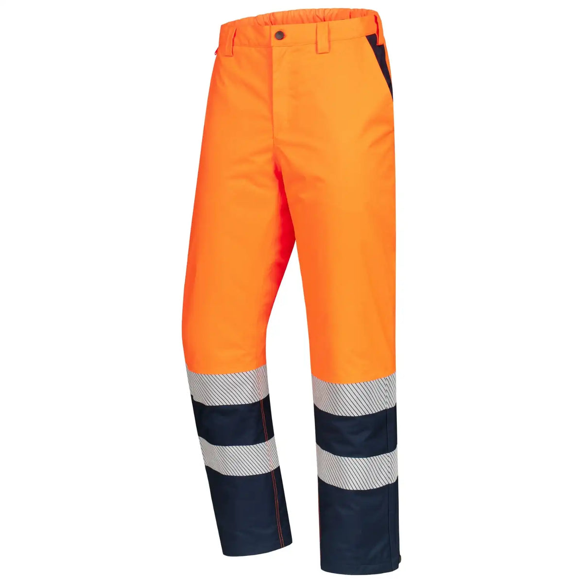 Nitras 7580 Warnschutz Winterhose – orange/marine