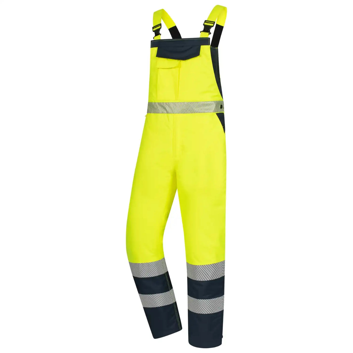 Nitras 7581 Warnschutz Winterlatzhose – gelb/marine
