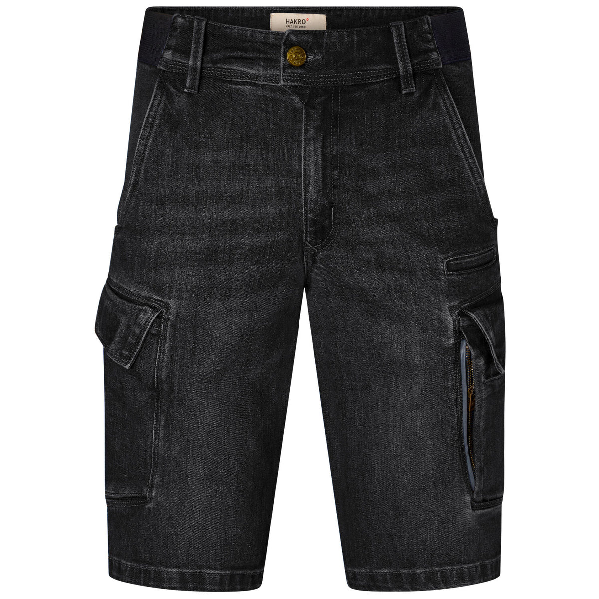 Hakro 736 Jeansshorts Dyneema X-Stretch ECO – schwarz